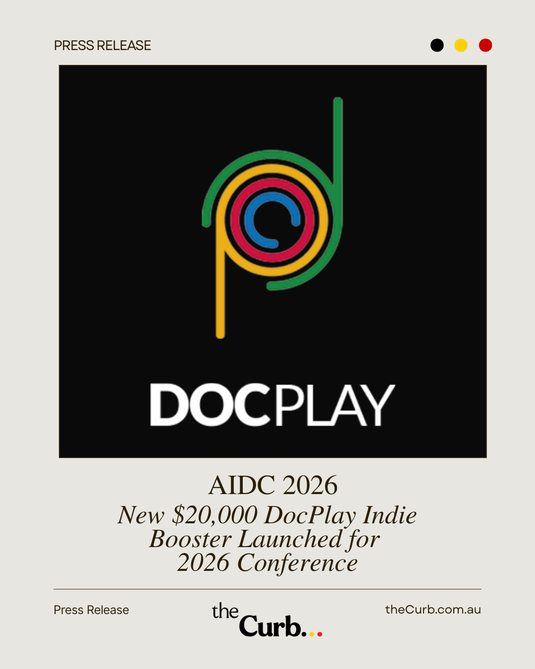 New $20,000 DocPlay Indie Booster Launched for AIDC 2026
