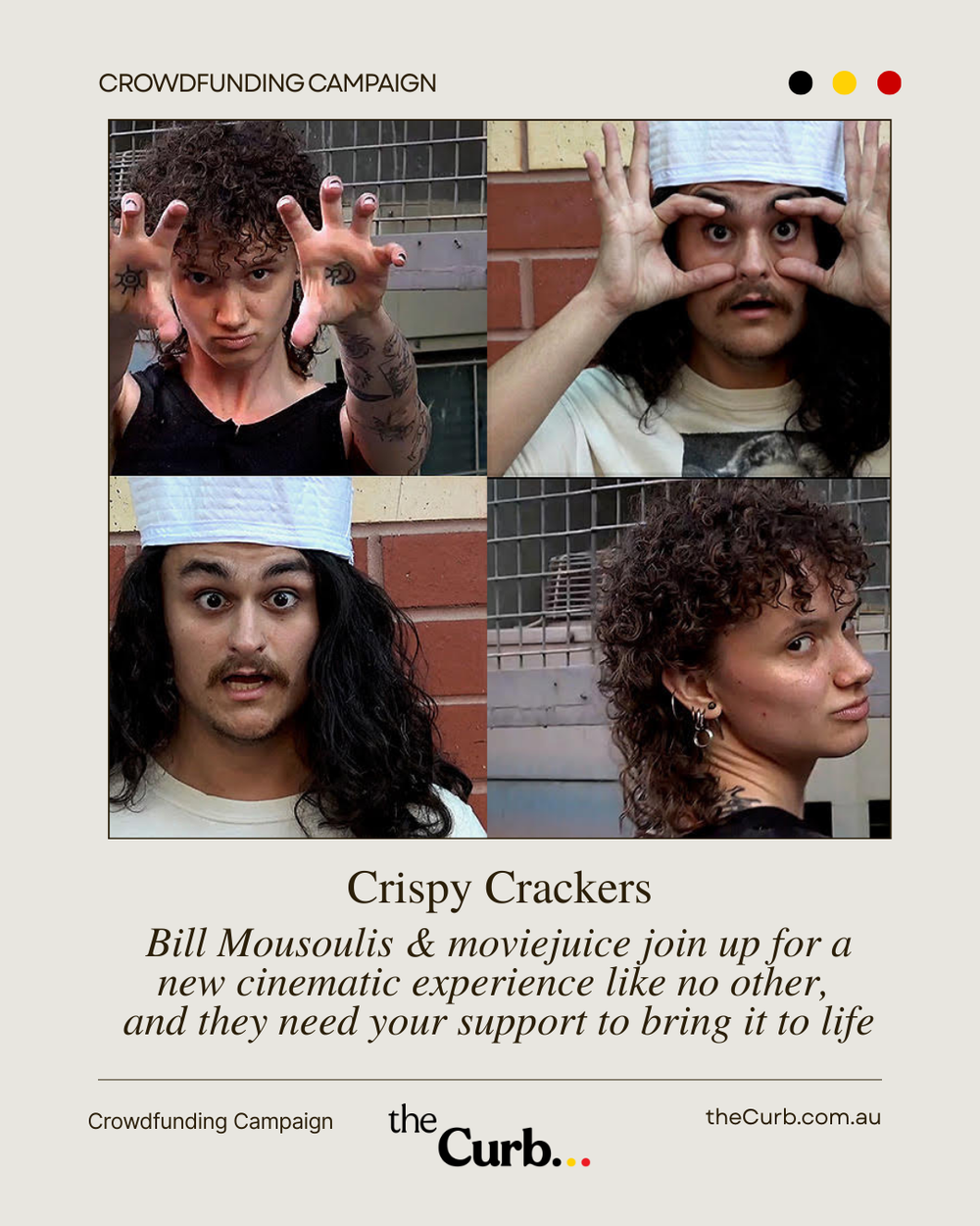Innersense Productions, in association with Moviejuice, presents: CRISPY CRACKERS - an anarcho-surrealist comedy-adventure feature film