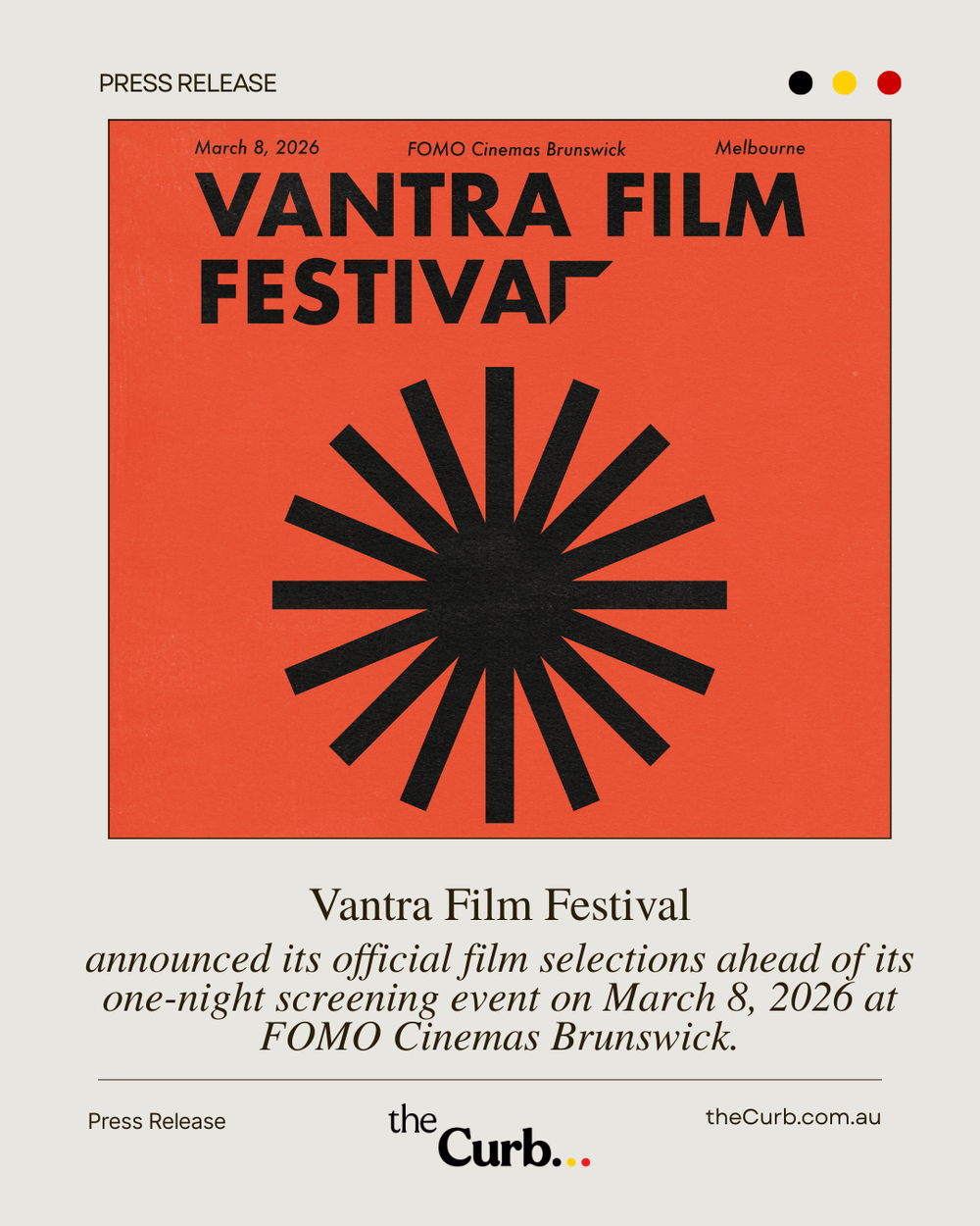 Vantra Film Festival Announces Official Selections for 2026
