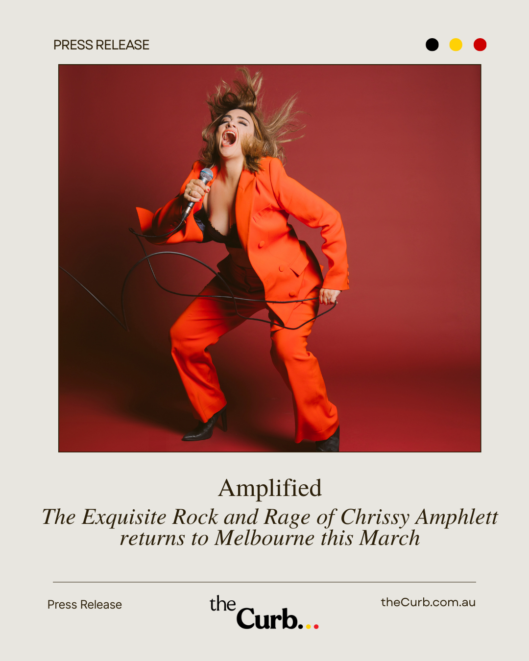 Amplified: The Exquisite Rock and Rage of Chrissy Amphlett returns to Melbourne this March