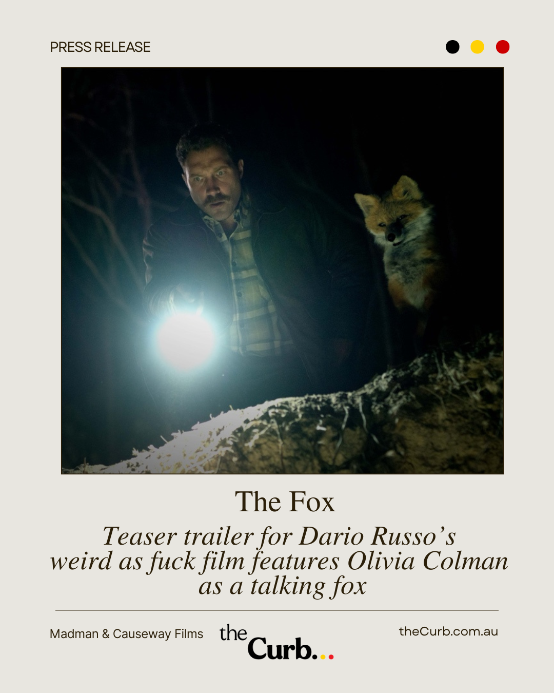 The Fox teaser trailer shows off Olivia Colman as a talking fox