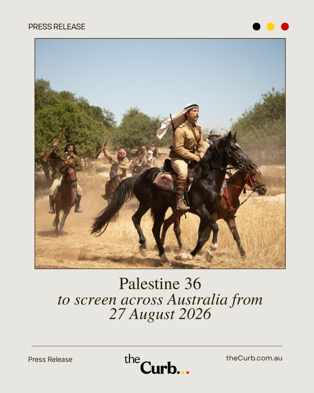 Palestine 36 to screen in Australian cinemas on 27 August 2026