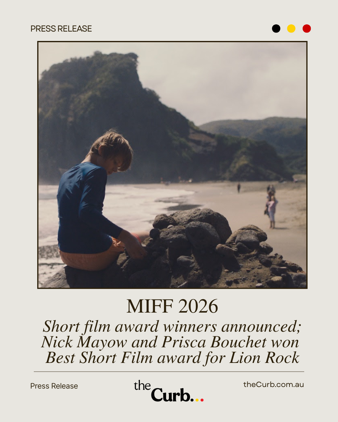 MIFF 2026 Short film award winners announced; Nick Mayow and Prisca Bouchet won  Best Short Film award for Lion Rock