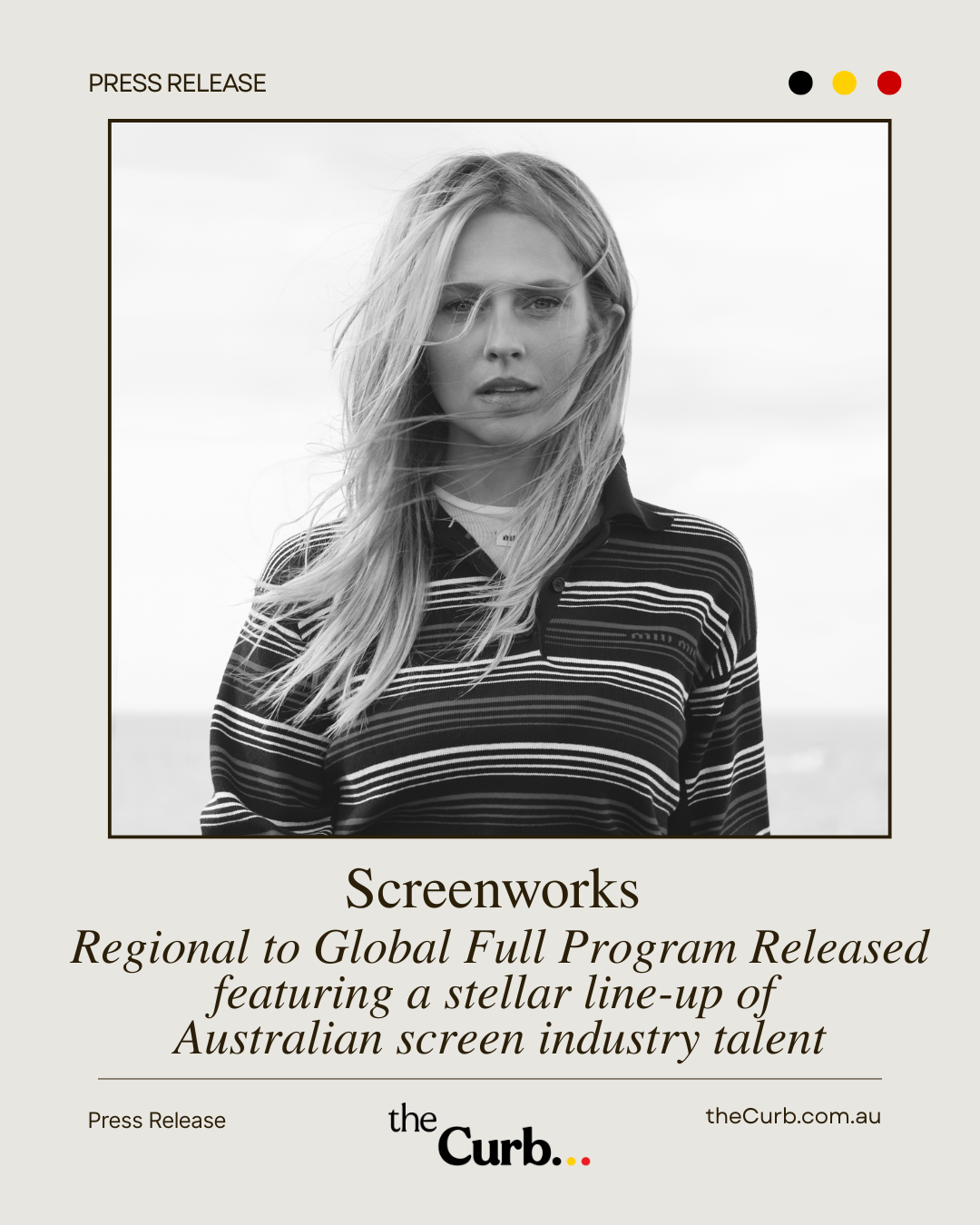 Screenworks Regional to Global Full Program Released - Teresa Palmer to receive a career spotlight