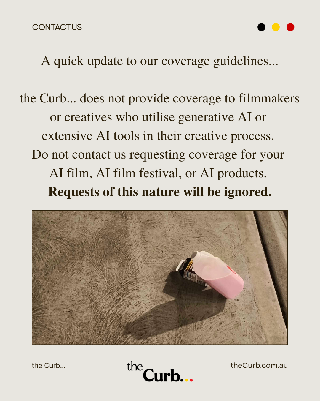 An update regarding our coverage guidelines...