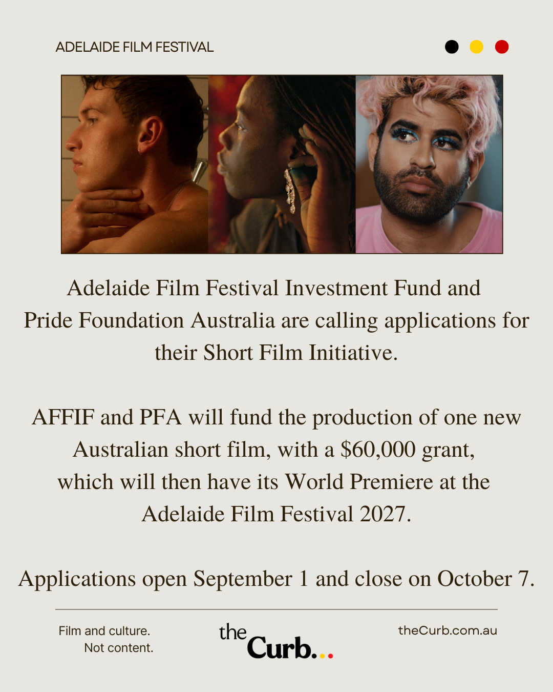 Adelaide Film Festival and Pride Foundation Australia Short Film Initiative