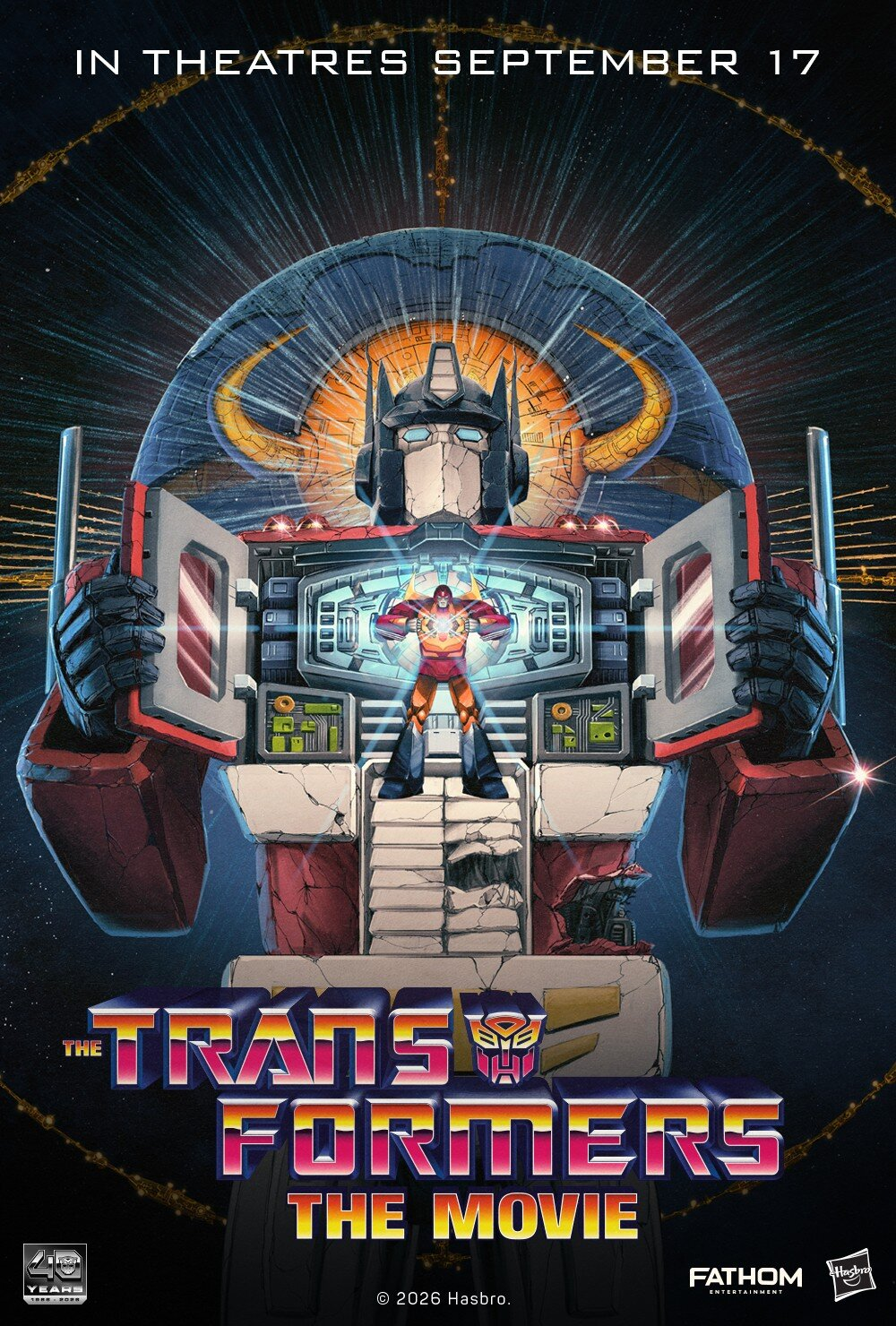 Hasbro and Fathom Entertainment reveal an all new chapter for The Transformers: The Movie, exclusively in theatres from 17 September