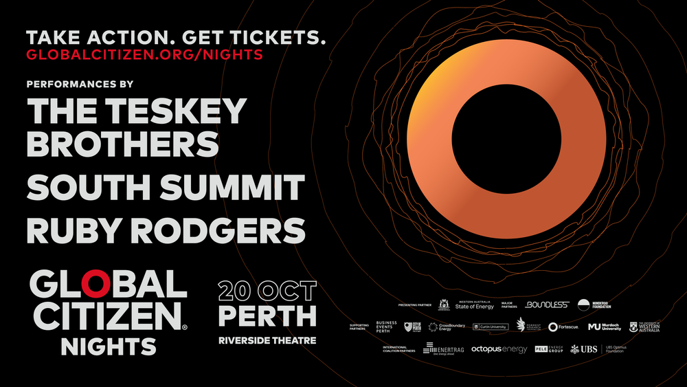 Global Citizen Returns to Western Australia with Global Citizen Nights: Perth, Headlined by The Teskey Brothers, Featuring South Summit and Ruby Rodgers