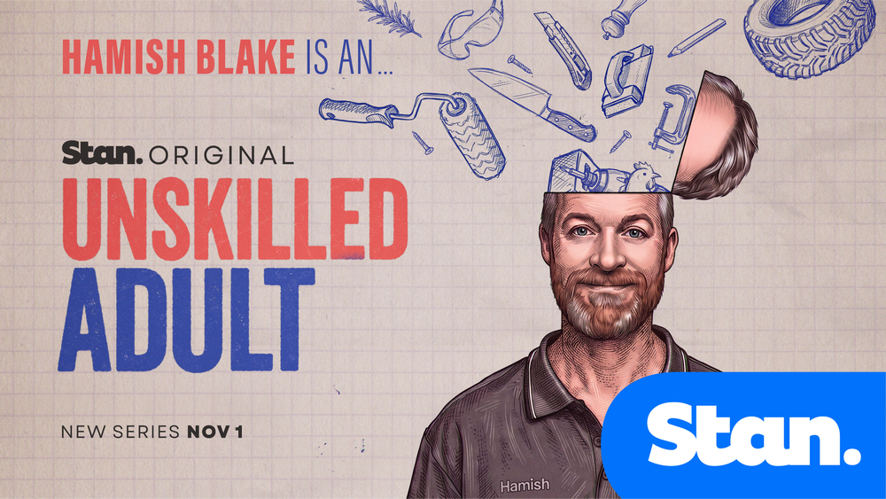 Hamish Blake enlists friends Sophie Monk, Guy Montgomery, Andy Lee and more to prove it’s never too late to learn a new skill in trailer debut for Unskilled Adult