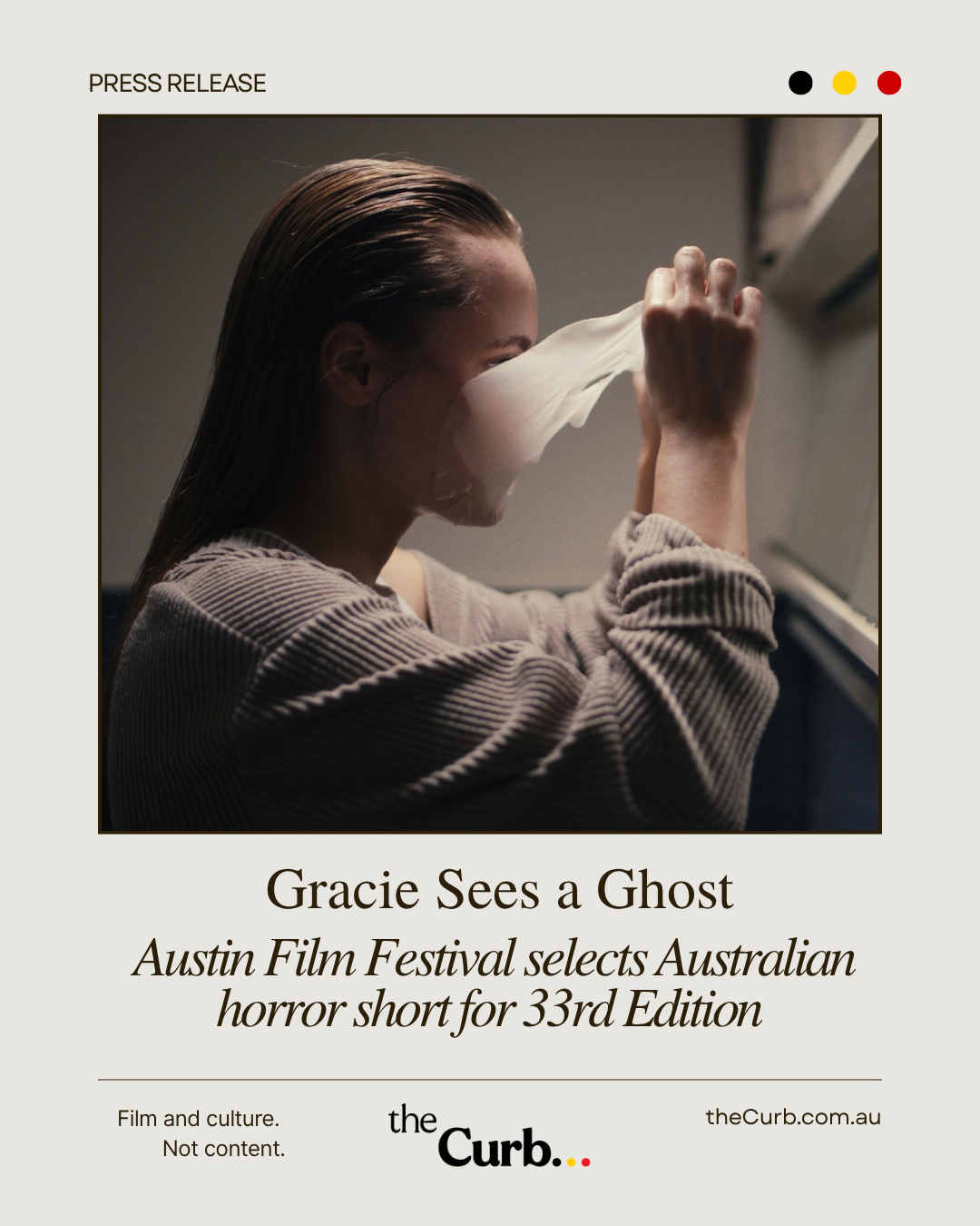 Austin Film Festival selects Australian horror short ‘Gracie Sees a Ghost’ for 33rd Edition
