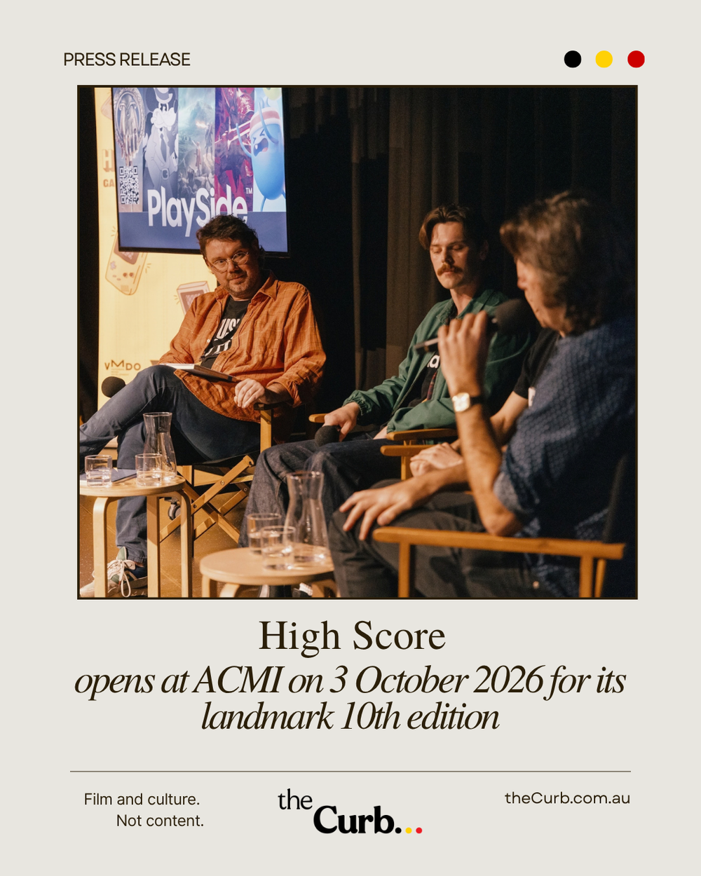 High Score opens at ACMI on 3 October 2026 for its landmark 10th edition
