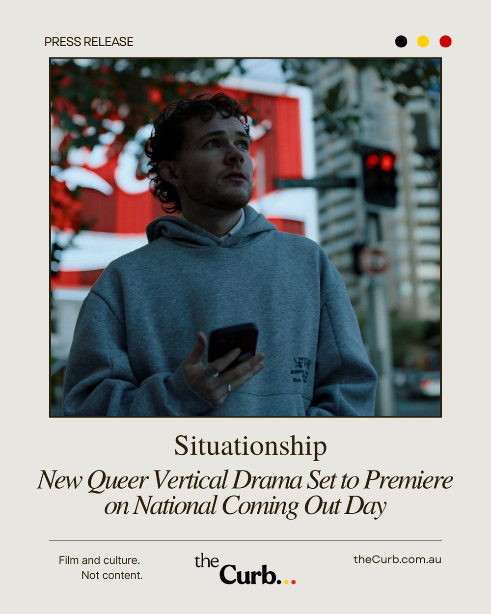 New Queer Vertical Drama “Situationship” Set to Premiere on National Coming Out Day, Starring Lawrence Hawkins, Guy Vadas, And Danielle Cormack
