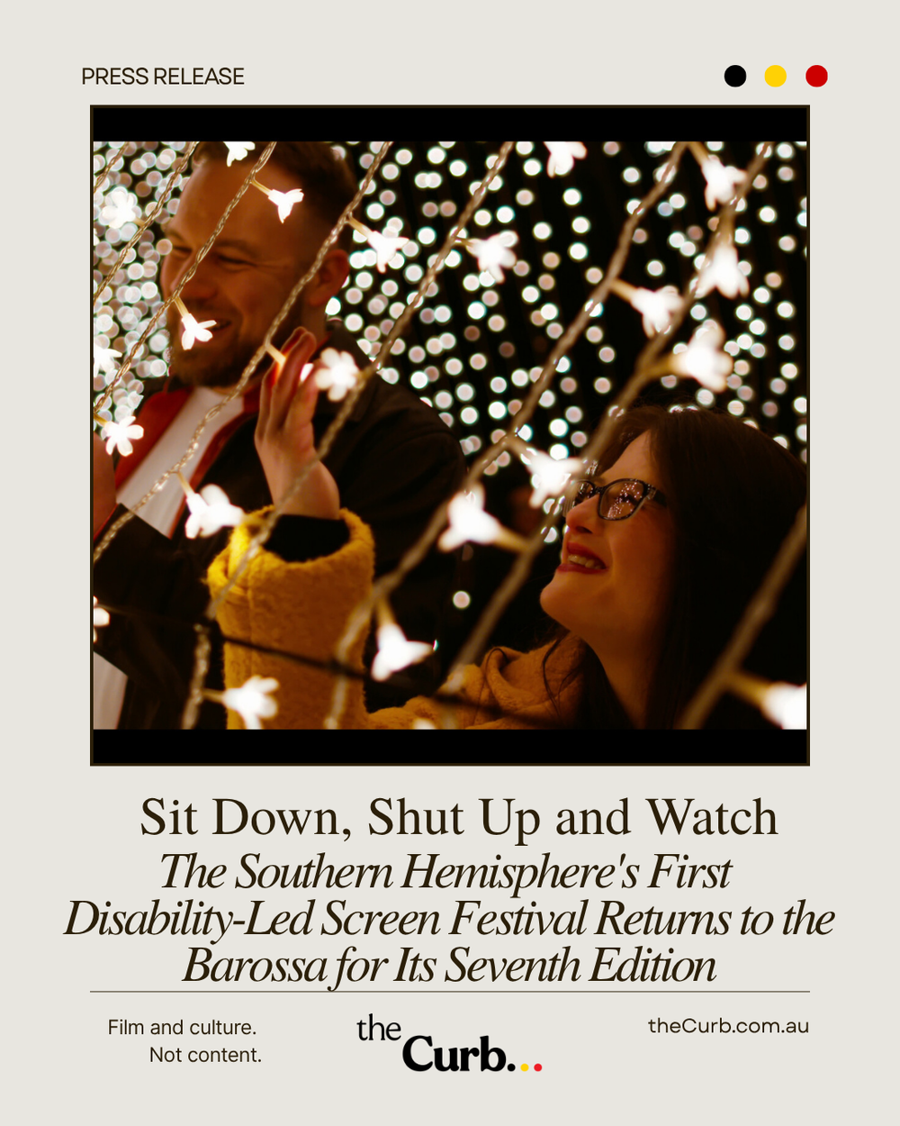 Sit Down, Shut Up and Watch: The Southern Hemisphere's First Disability-Led Screen Festival Returns to the Barossa for Its Seventh Edition