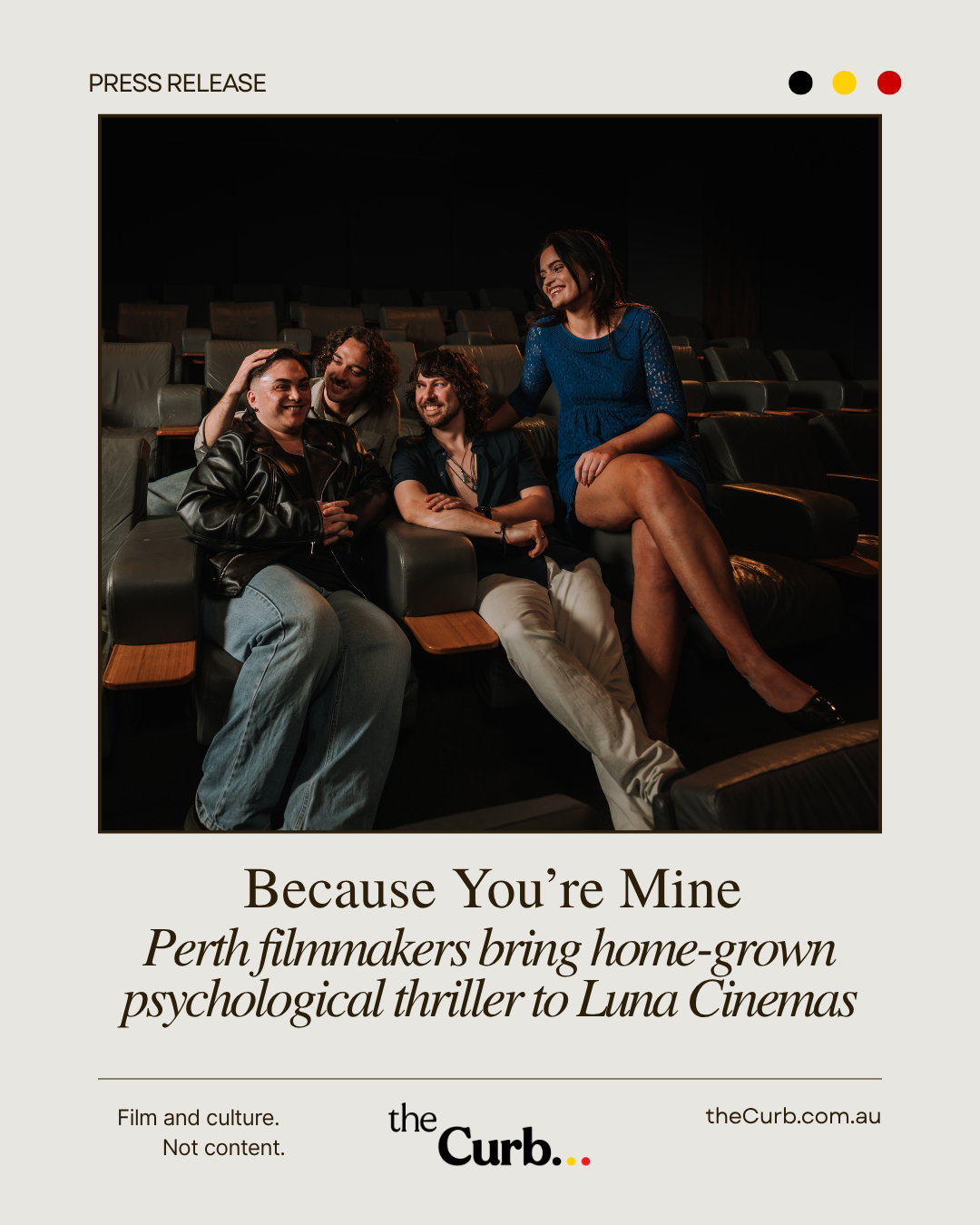 Perth filmmakers bring home-grown psychological thriller Because You’re Mine to Luna Cinemas