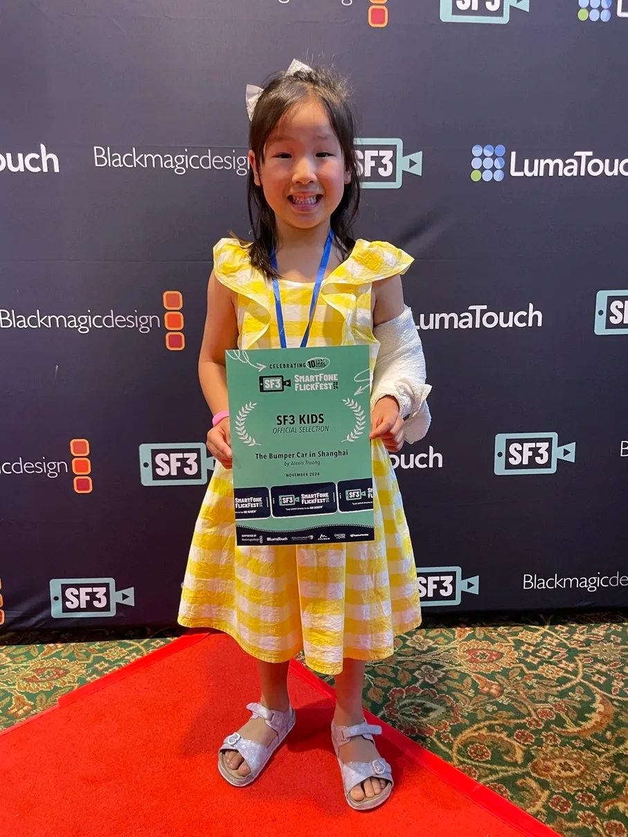 Breaking Barriers: Six-Year-Old Alexis Captivates SF3 with Debut Short Film