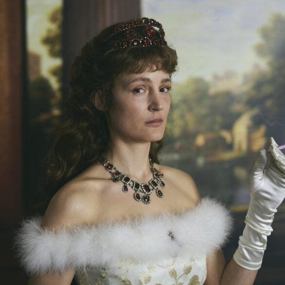 Vicky Krieps as “Empress Elizabeth of Austria” in Marie Kreutzer’s “CORSAGE” Courtesy of Felix Vratny. An IFC Films Release.