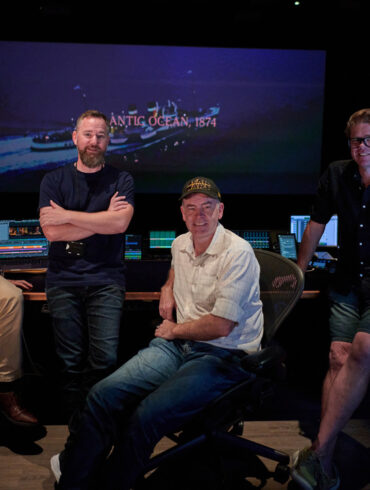 Producers Bin Li - Kyle Portbury - Martin Thorne - with Re-Recording Mixer and Sound Engineer Glenn Butler at Spectrum Films Sound Mix Theatre