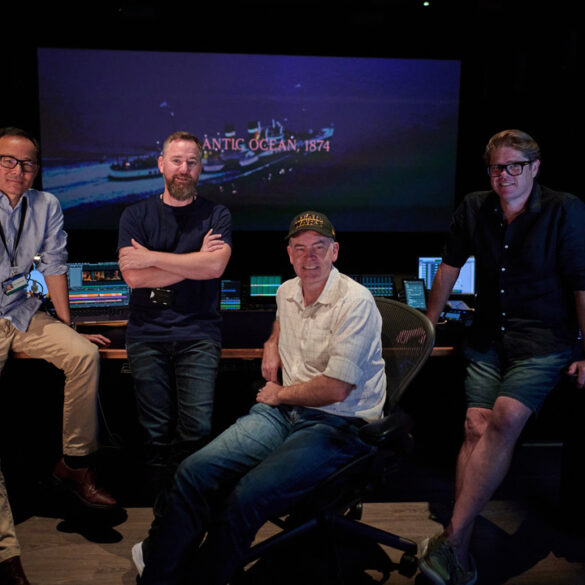 Producers Bin Li - Kyle Portbury - Martin Thorne - with Re-Recording Mixer and Sound Engineer Glenn Butler at Spectrum Films Sound Mix Theatre